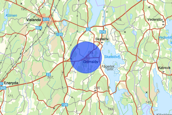 Grimslöv 12 oktober 21:13, Trafikolycka, vilt, Alvesta