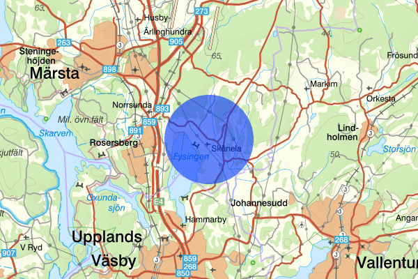 Skånela 15 oktober 10:25, Trafikolycka, Sigtuna