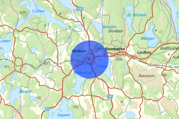 Molkom 15 oktober 15:23, Trafikolycka, vilt, Karlstad