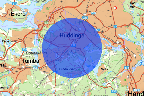 Huddinge 15 oktober 14:06, Kontroll person/fordon, Huddinge