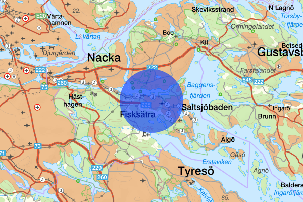 Fisksätra 16 oktober 23:40, Brand, Nacka