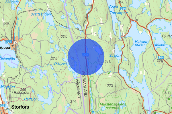 Loka 18 oktober 09:04, Trafikolycka, Hällefors