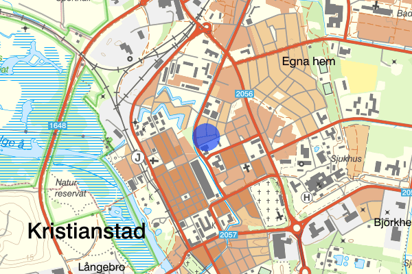 Sveagatan 21 oktober 01:04, Brand, Kristianstad