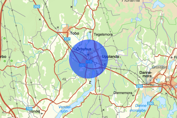 Örbyhus 19 oktober 07:26, Trafikolycka, Tierp