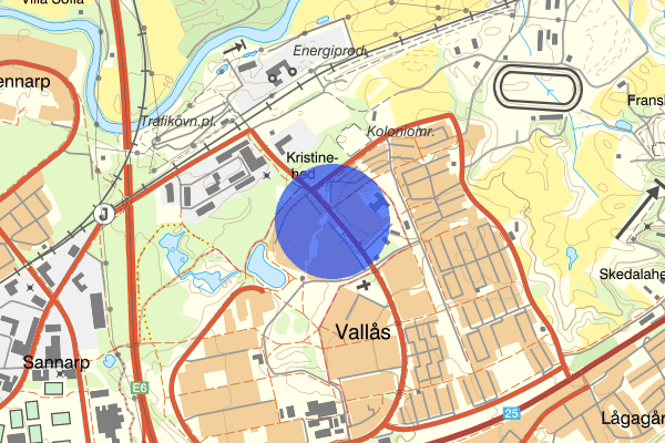 Kornhillsvägen 25 oktober 19:22, Trafikolycka, Halmstad