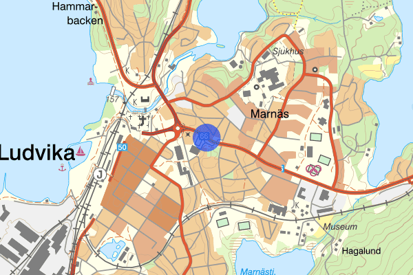 Gamla Bangatan 27 oktober 18:50, Trafikolycka, Ludvika