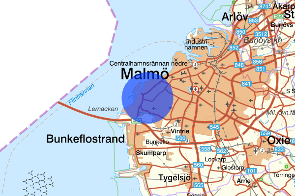 Limhamn 29 oktober 01:00, Olaga hot, Malmö