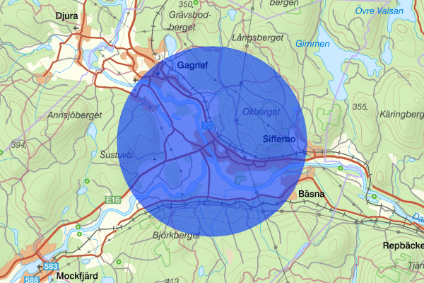 Djurås 29 oktober 19:36, Trafikolycka, personskada, Gagnef