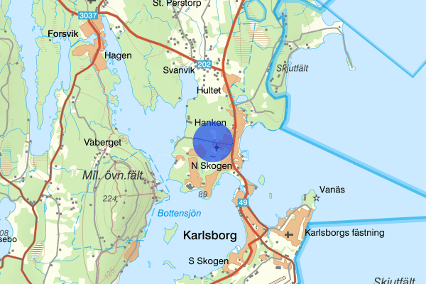 Svartfjällsvägen 30 oktober 11:29, Trafikolycka, personskada, Karlsborg