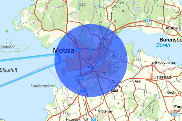 Motala 30 oktober 13:45, Trafikolycka, Motala