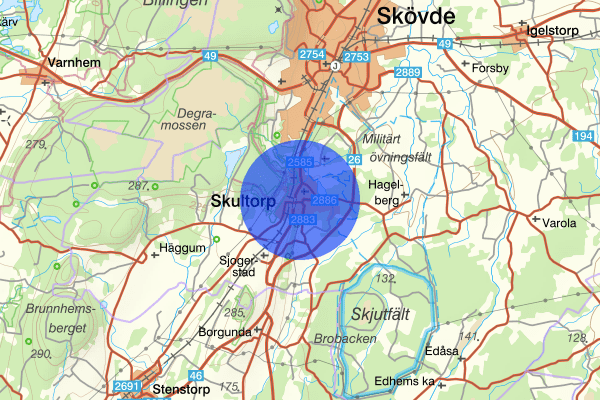 Skultorp 31 oktober 18:24, Trafikolycka, Skövde