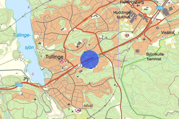 Huddingevägen 01 november 16:21, Trafikolycka, Botkyrka