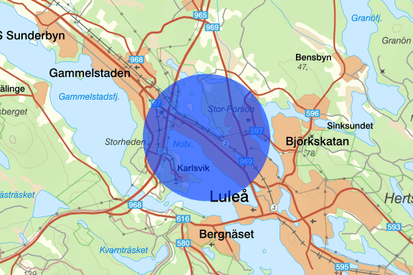 Notviken 07 november 18:46, Fylleri/LOB, Luleå