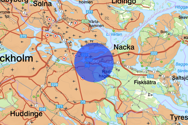 Sickla 09 november 12.16, Arbetsplatsolycka, Nacka