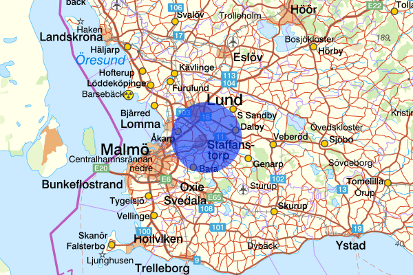  15 november 00.47, Detonation, Staffanstorp