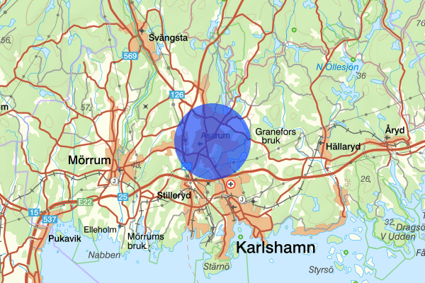 Asarum 16 november 15.02, Brand, Karlshamn