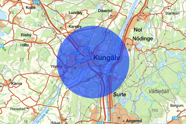 Kungälv 20 november 07.03, Trafikolycka, Kungälv