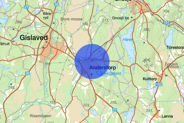 Anderstorp 20 november 15.57, Bråk, Gislaved