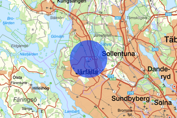 Jakobsberg 24 november 16.43, Trafikolycka, Järfälla