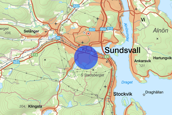 Södermalm 26 november 09.57, Olaga hot, Sundsvall