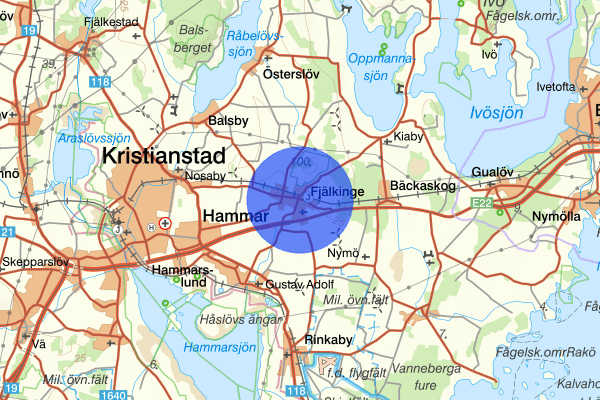 Fjälkinge 26 november 11.53, Trafikolycka, Kristianstad