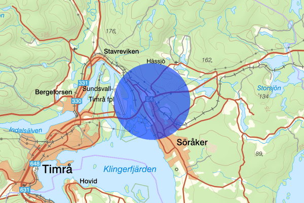 Torsboda 27 november 12.16, Trafikolycka, singel, Timrå