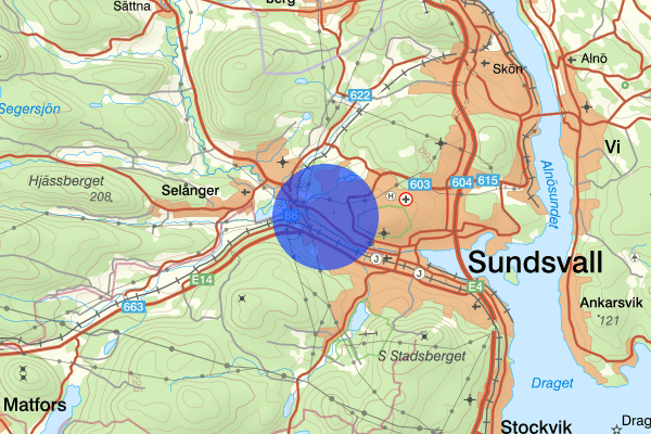 Granlo 27 november 18.49, Misshandel, Sundsvall