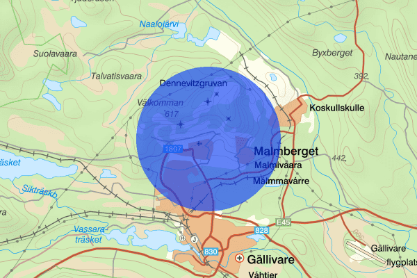 Malmberget 28 november 16.42, Trafikolycka, Gällivare