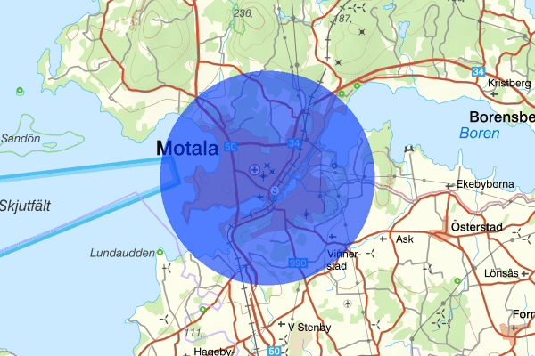 Motala 29 november 16.36, Trafikolycka, Motala