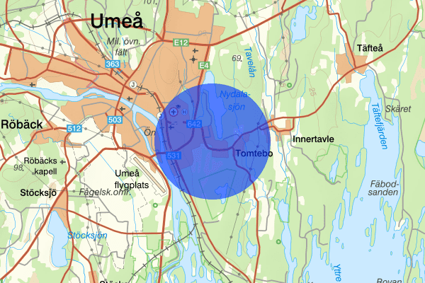 Tomtebo 02 december 11.45, Brand, Umeå