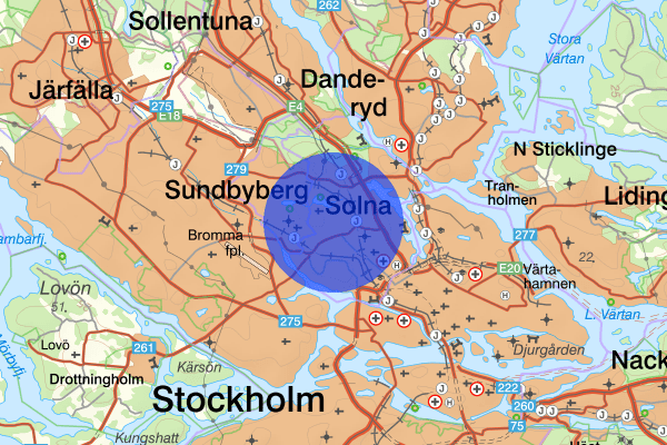 Råsunda 03 december 03.41, Skottlossning, Solna