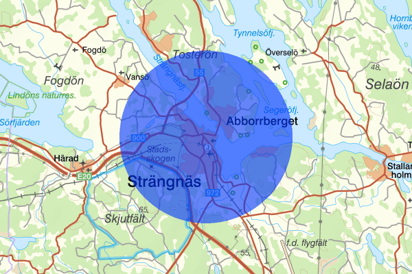 Strängnäs 03 december 08.00, Sammanfattning natt, Södermanlands län