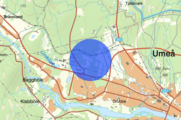 Klockarbäcken 05 december 12.59, Trafikbrott, Umeå