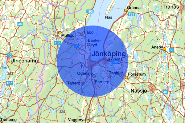 Jönköping 06 december 16.53, Trafikolycka, Jönköping