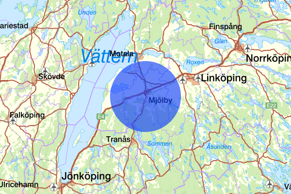  06 december 13.55, Trafikolycka, Mjölby