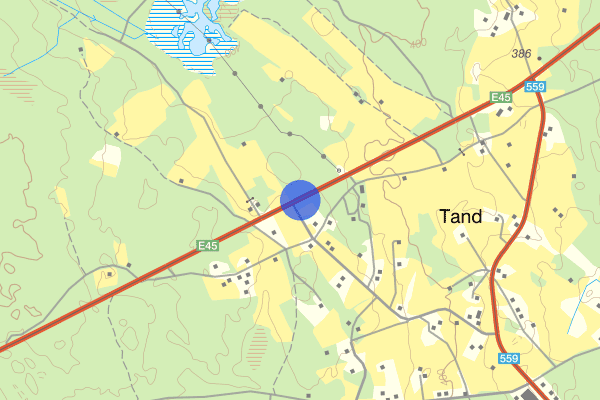 Tand vägskäl E45 08 december 07.45, Trafikolycka, Östersund