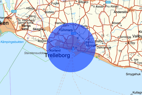 Trelleborg 09 december 00.19, Våld/hot mot tjänsteman, Trelleborg