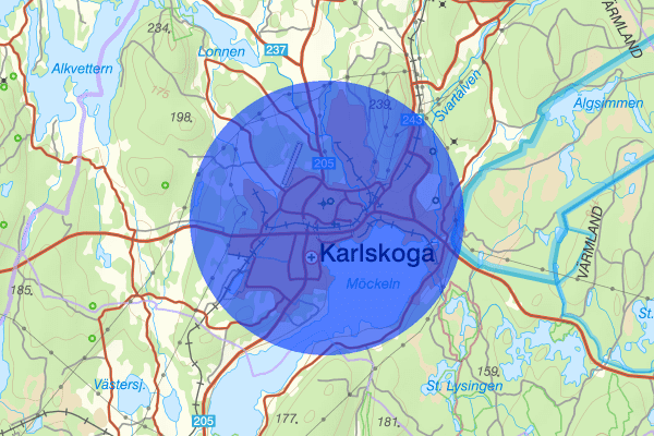 Karlskoga 10 december 13.25, Trafikolycka, singel, Karlskoga