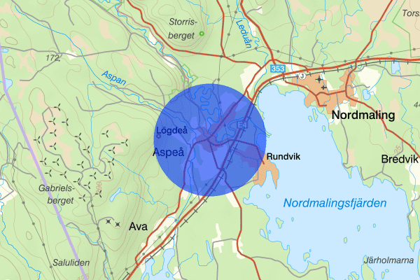 Lögdeå 11 december 16.58, Trafikolycka, singel, Nordmaling