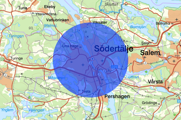 Södertälje 11 december 15.16, Trafikolycka, personskada, Södertälje