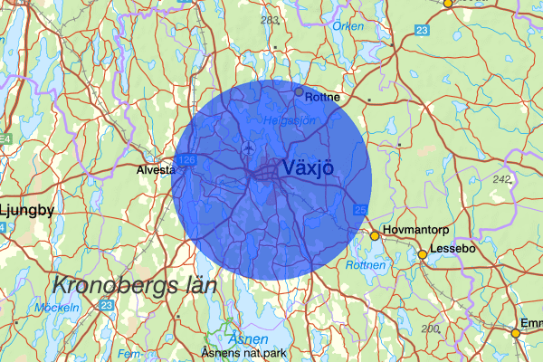 Växjö 11 december 19.39, Trafikolycka, Växjö