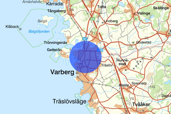 Brunnsberg 11 december 19.15, Rån, Varberg