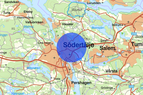 Moraberg 11 december 22.11, Brand, Södertälje