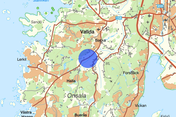 Valldavägen 12 december 18.54, Trafikolycka, Kungsbacka