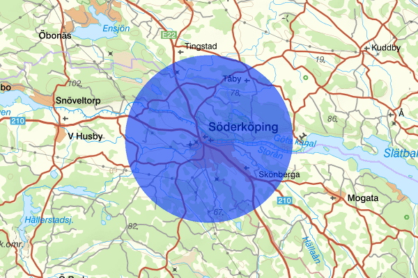 Söderköping 14 december 08.00, Sammanfattning natt, Östergötlands län