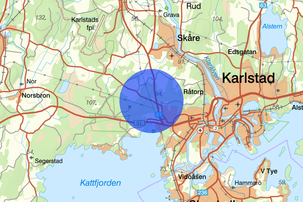 Katås 14 december 00.00, Trafikolycka, Karlstad