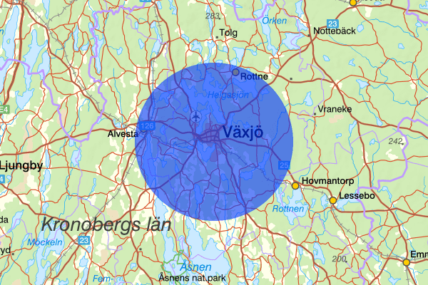 Växjö 18 december 04.10, Brand, Växjö