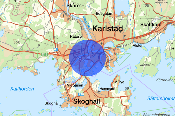 Viken 22 december 19.25, Trafikolycka, Karlstad