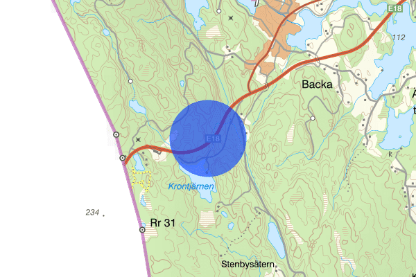 E18 02 januari 12.53, Trafikolycka, personskada, Årjäng