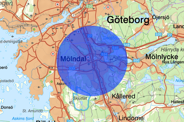 Mölndal 02 januari 21.17, Detonation, Mölndal